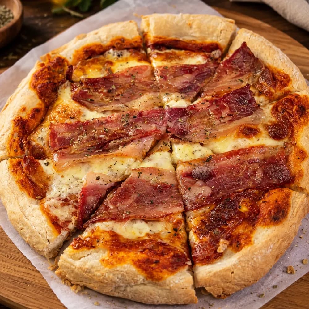 Pizza de Bacon